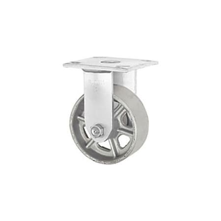 Casters Wheels & Industrial Handling Faultless Rigid Plate Caster 6in Steel Wheel 3406-6